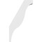 Ekena Millwork 3 1/2-in. W x 16-in. D x 28-in. H Funston Architectural Grade PVC Knee Brace BRCP035X16X28FST - alternate 3